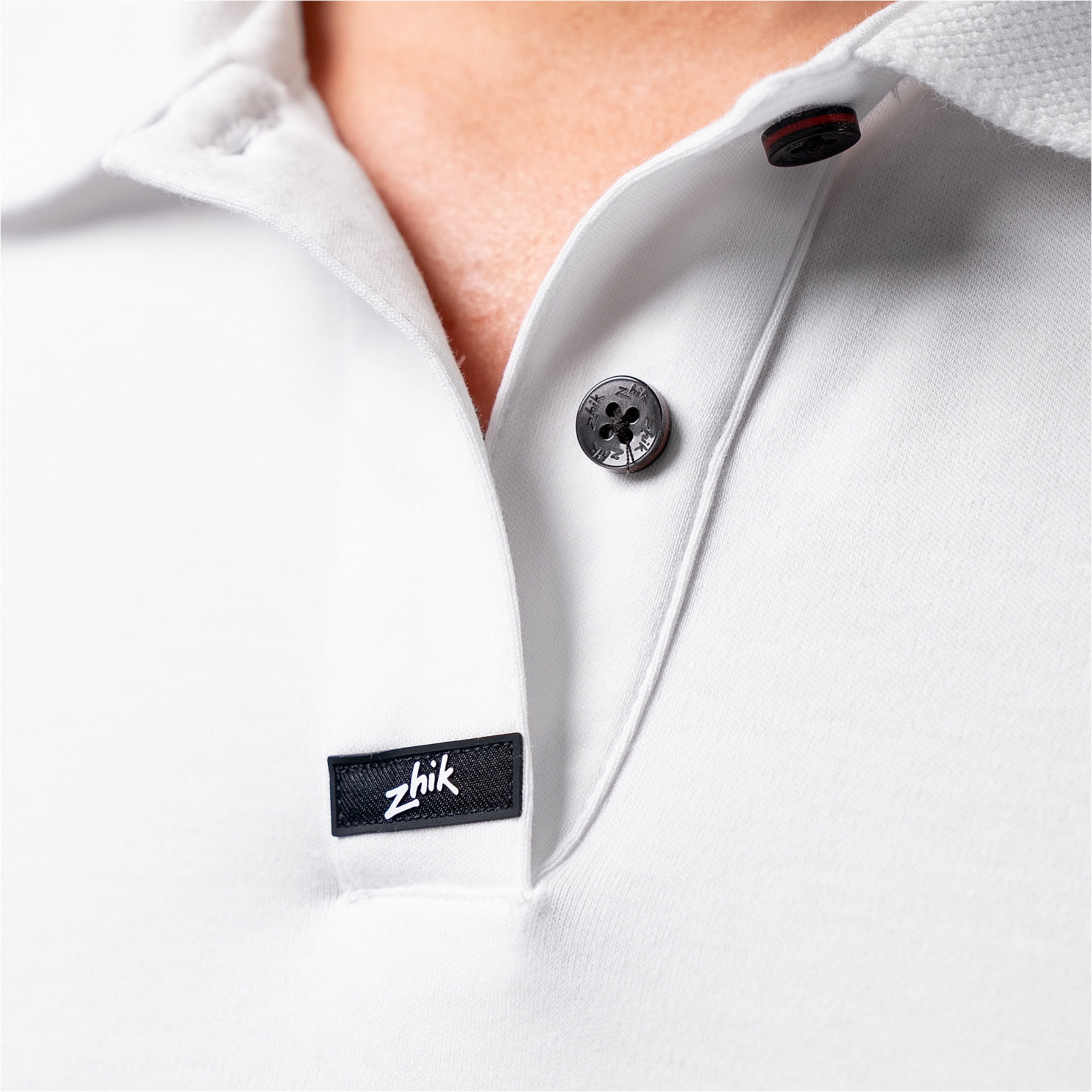 Zhik Dam Pima Bomullspolo POL-0170-W-WHT - White